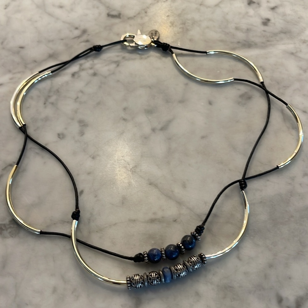Lizzy James necklace and bracelet beaded and silver wrap - Picture 3 of 8